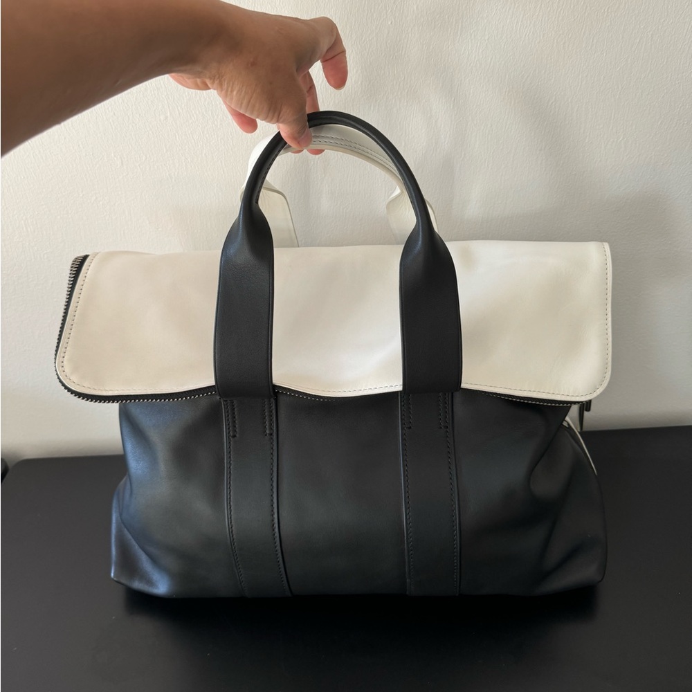 Phillip Lim 31 hour bag, EUC authentic, slouchy black white Mary Kate Ashley